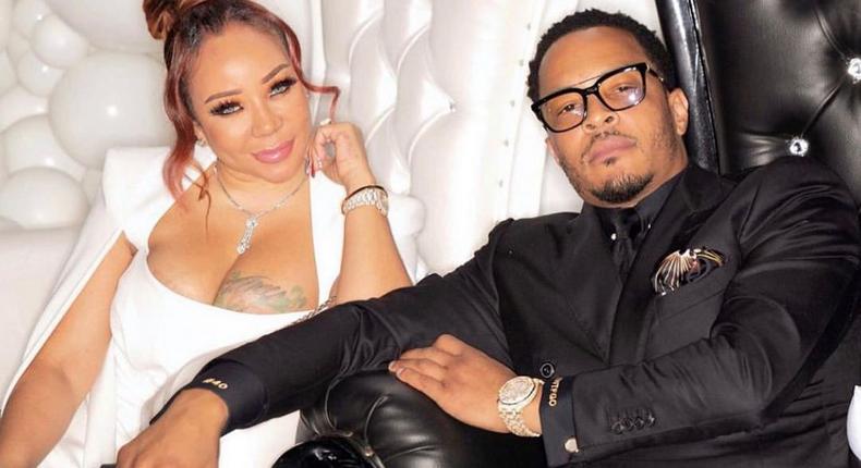 American rapper T.I and his wife Tiny Harris [Instagram/TheMajorBossMama]