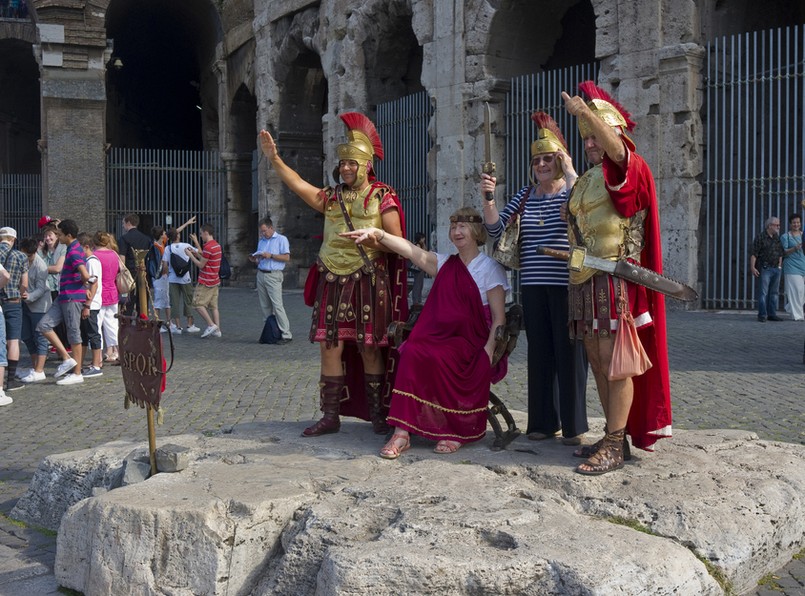 rzym koloseum legioniści rzymianie