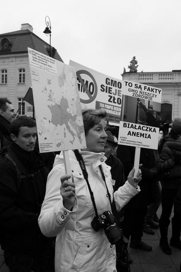 Nie dla GMO protestanci