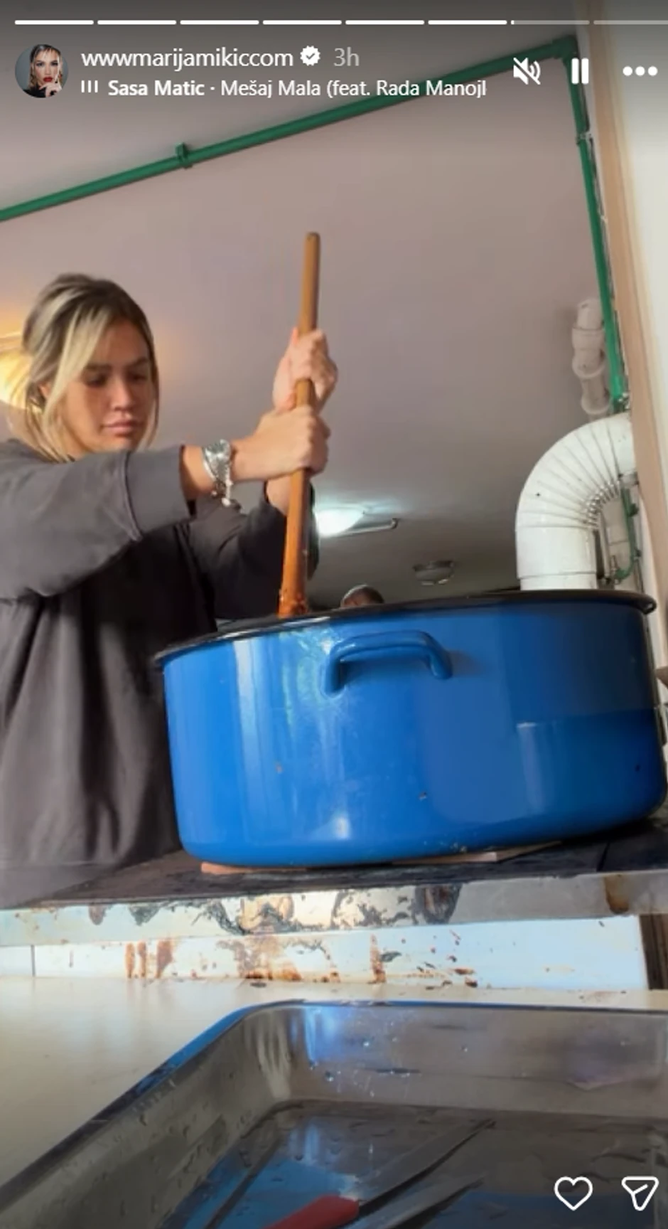 Marija Mikić sprema zimnicu