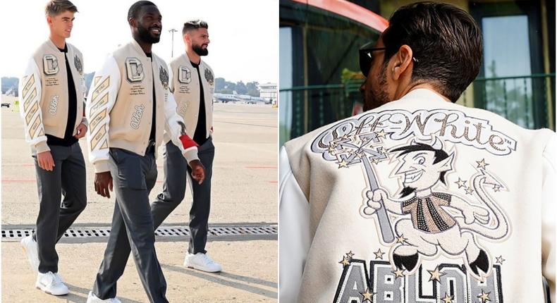 AC Milan players slay in jackets made by Virgil Abloh’s Off-White label
