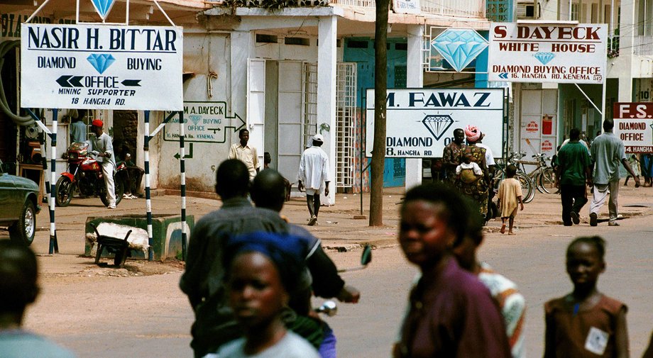 Miasto Kenema w Sierra Leone