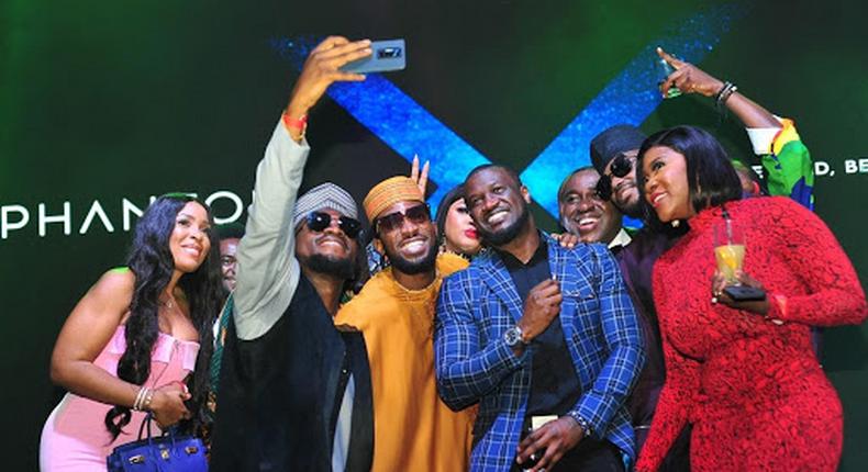 A-List celebrity guests at the Phantom X Launch: Linda Ikeji, Tobi Bakre, D’Banj, Peter Okoye (Mr. P), Frank Edoho, Tuface Idibia, Mercy Johnson.