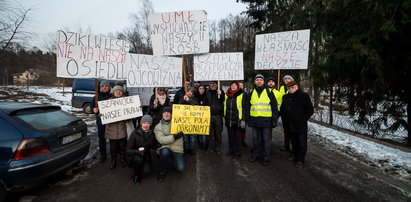 Mieszkańcy osiedla Łagiewniki protestują