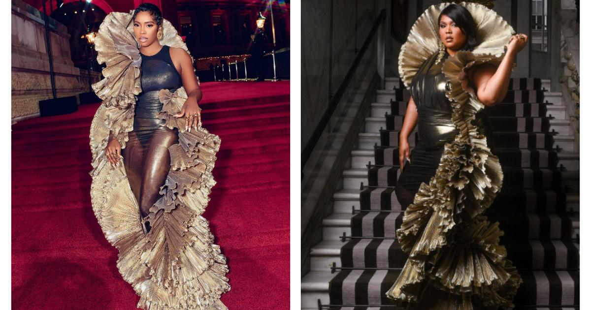 Who wore it better? Tiwa Savage and Lizzo stun in matching gold outfits