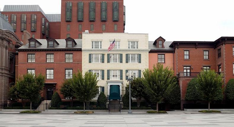 Frontal exterior of the Blair House