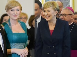 Świetna stylizacja Agaty Dudy na spotkaniu z duchownymi i nieudana na przyjęciu dla dyplomatów. FOTO