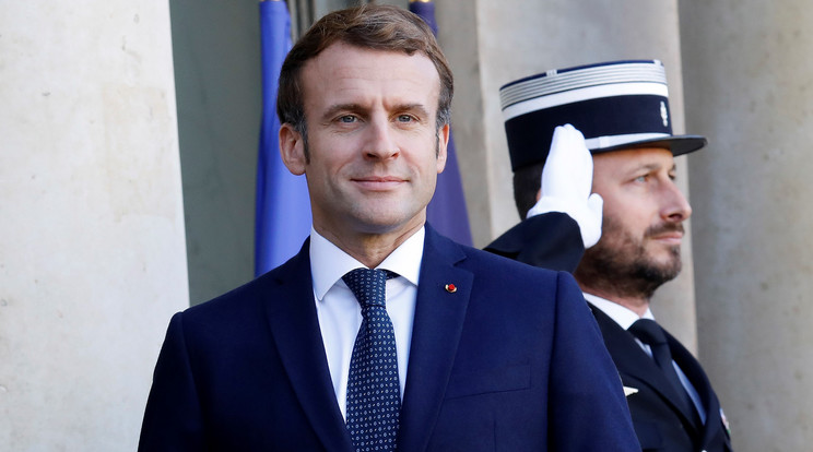 Macron a budapesti francia nagykövetségen fogadta az ellenzéki poltikusokat/Fotó:GettyImages