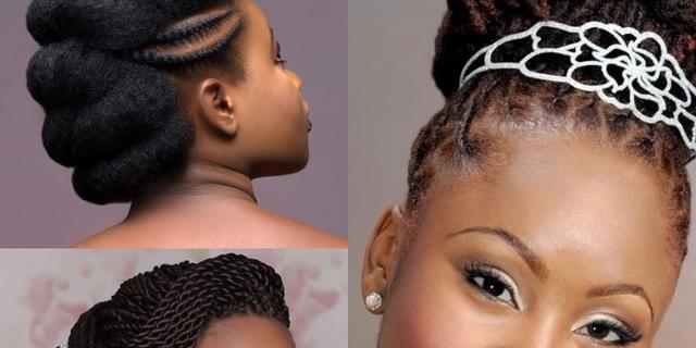 Wedding day hairstyles inspiration for black women /Bridal hairstyles |  Pulselive Kenya