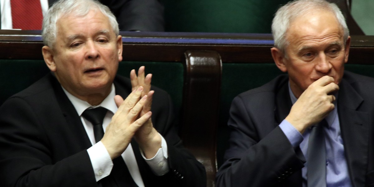 Jarosław Kaczyński i minister energii Krzysztof Tchórzewski