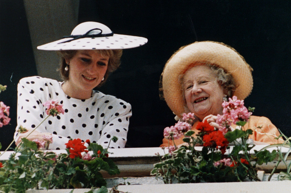 Royal Ascot: księżna Diana i Królowa Matka