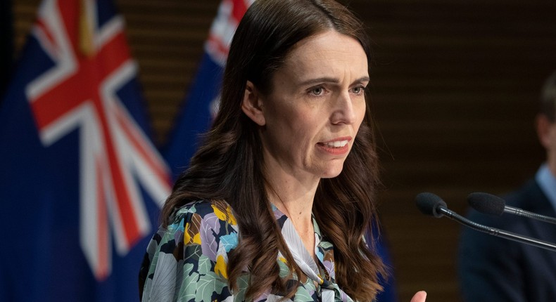 New Zealand Prime Minister Jacinda Ardern.