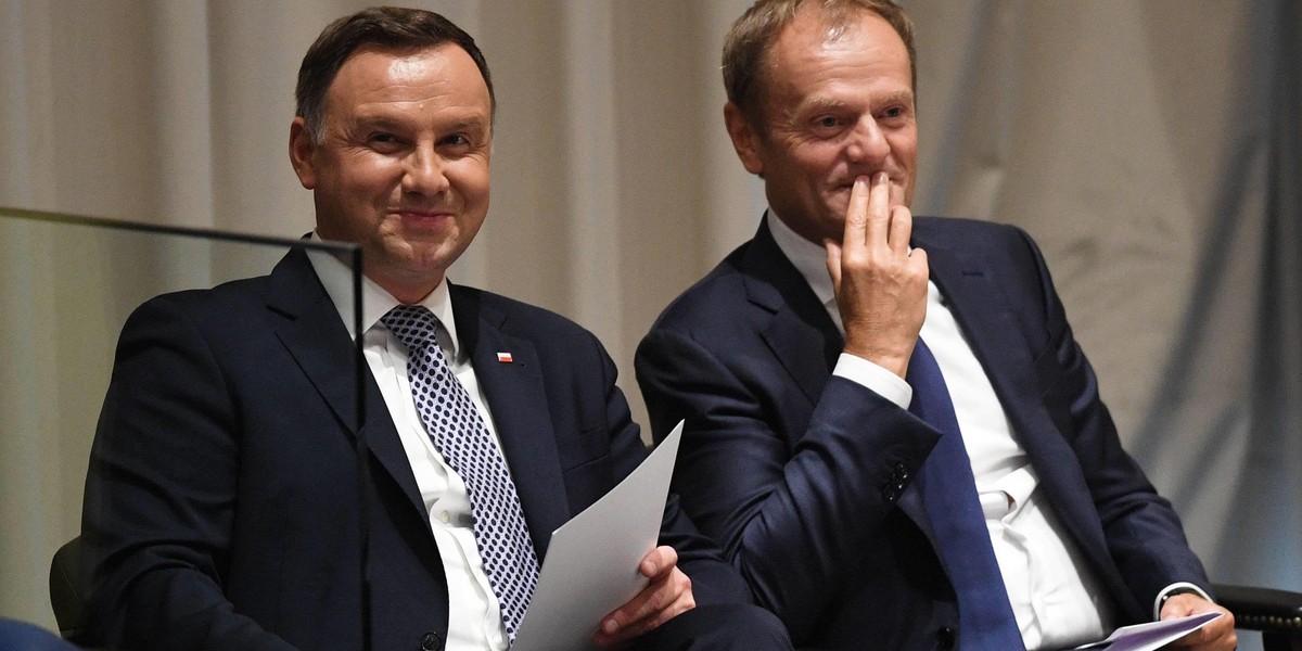 Andrzej Duda i Donald Tusk