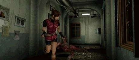 Screen z gry "Resident Evil 2".