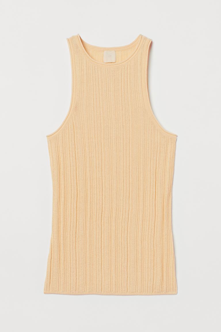 Geripptes Tanktop von H&M für 24.95 Franken. 