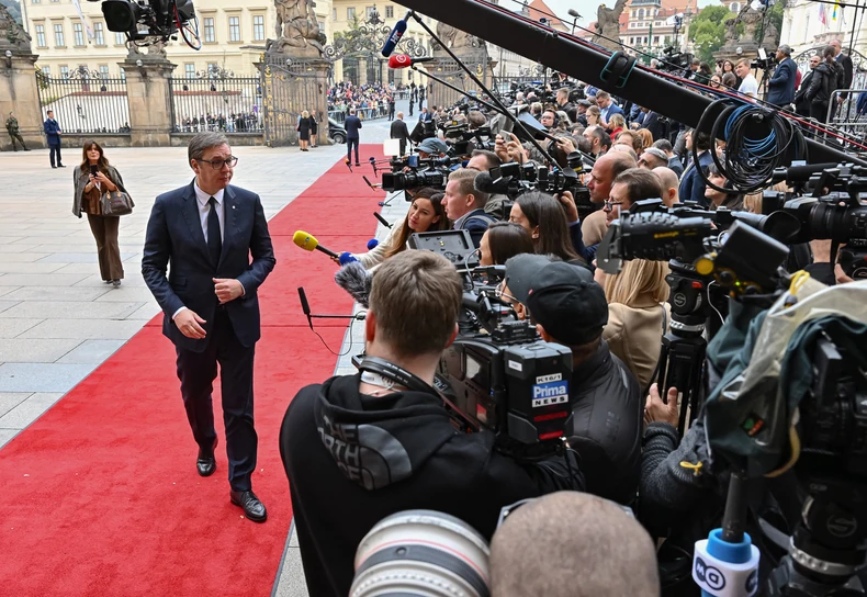 Aleksandar Vučić u Pragu