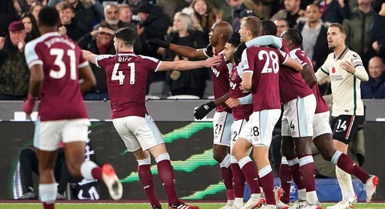 Les hammers font tomber Liverpool