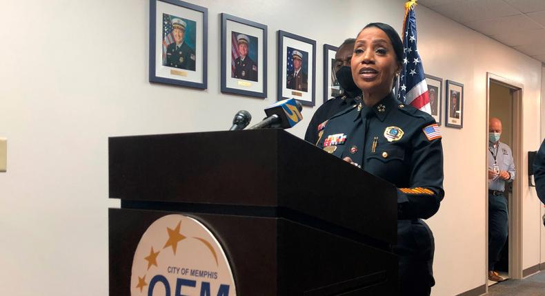 Memphis police chief Cerelyn C.J. Davis.AP Photo/Adrian Sainz