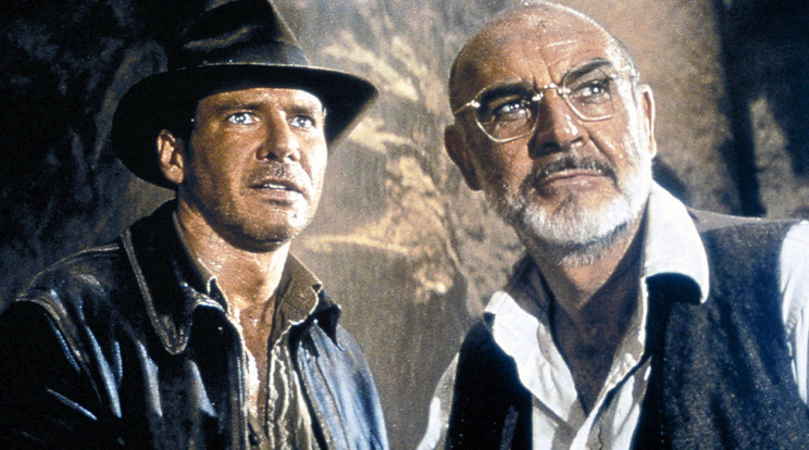 Harrison Ford és Sean Connery apa-fia párost játszanak a harmadik Indiana Jones-filmben / Fotó: TV2