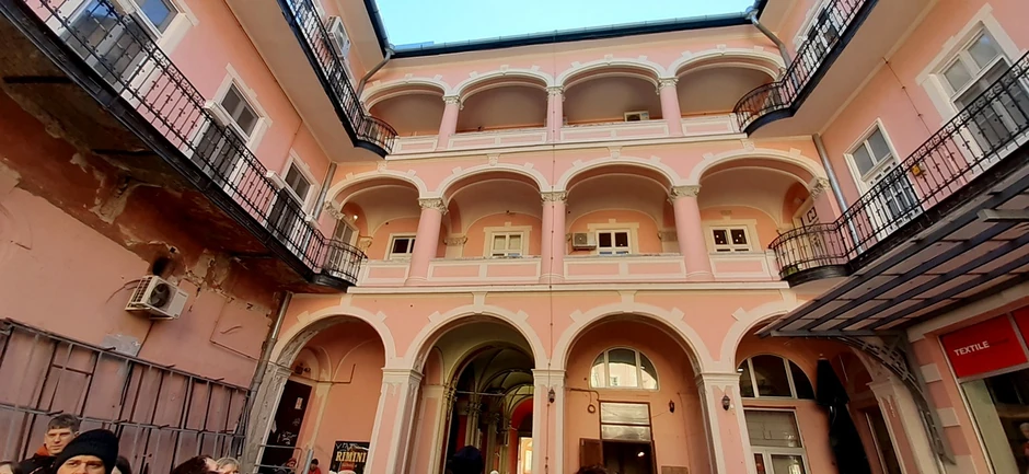 Vojnić palata iz dvorišta gde su bile štale nekada 