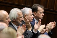 Joachim Brudziński, Ryszard Terlecki, Jarosław Kaczyński i Mariusz Błaszczak