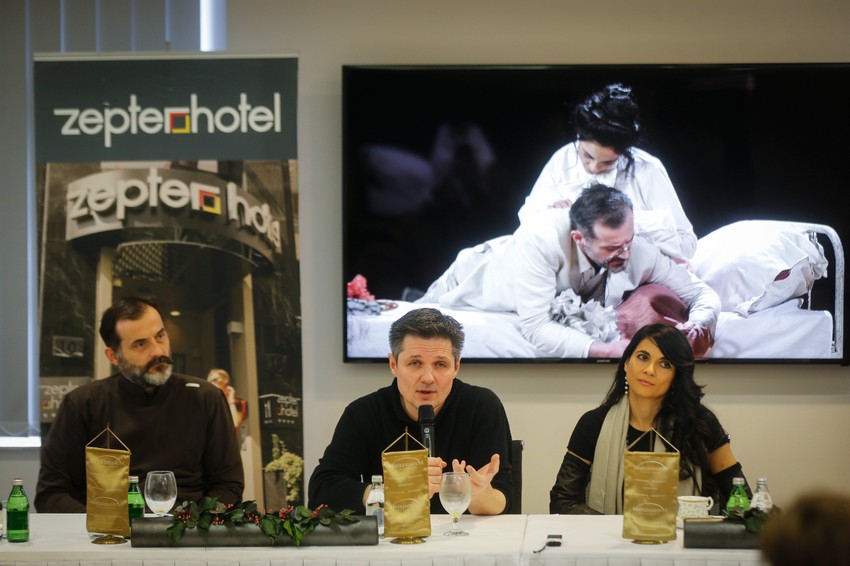 Reditelj i glumci: Nebojša Dugalić, Igor Filipović i Vjera Mujović