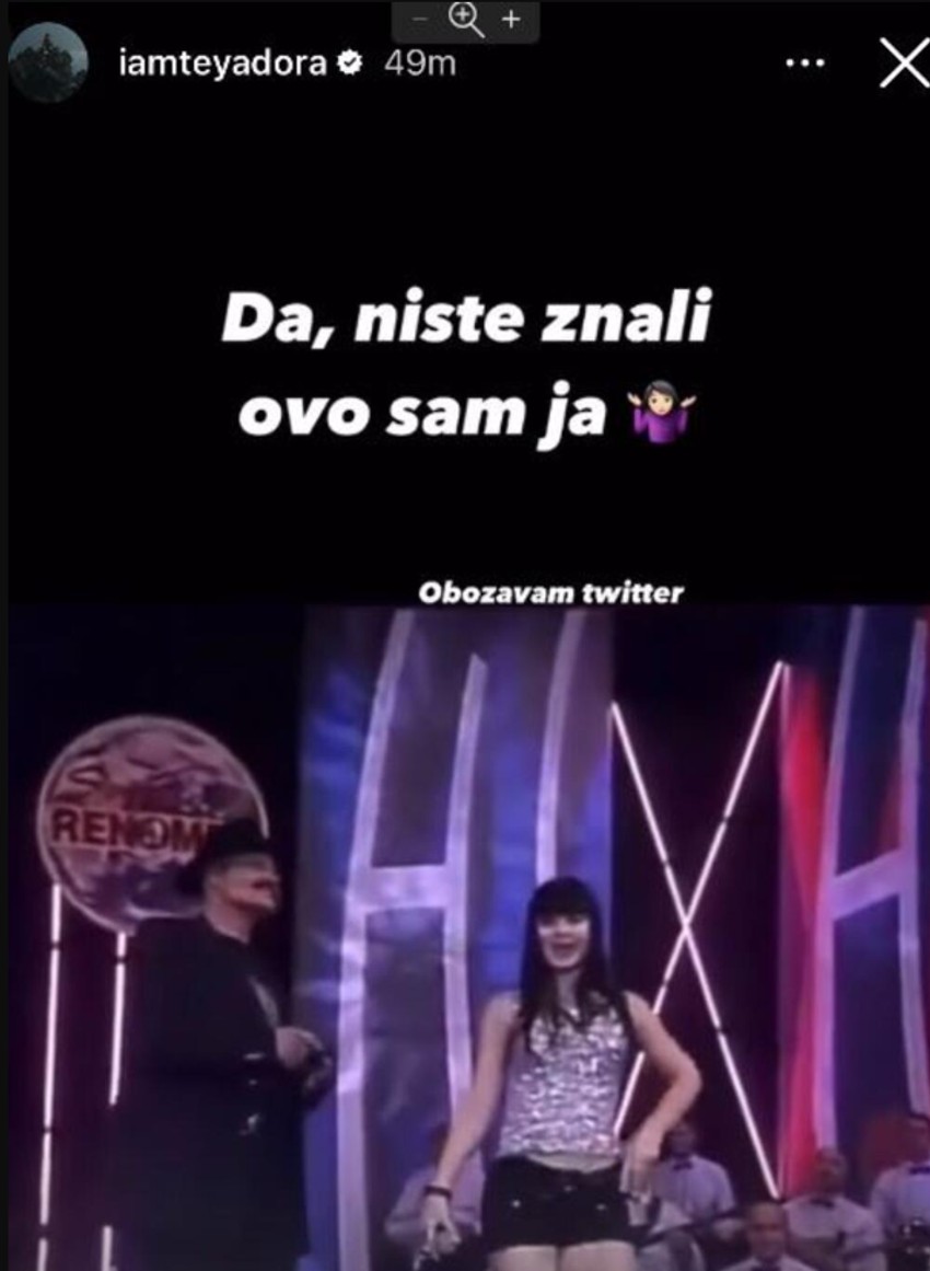 Teya Dora podelila fotografiju dvojnice