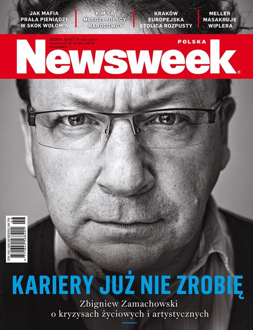 Zbigniew Zamachowski na okładce Newsweeka