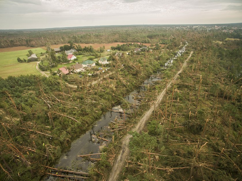 Sosnwiec. Pomoc dla poszkodowanych w nawałnicy na Pomorzu