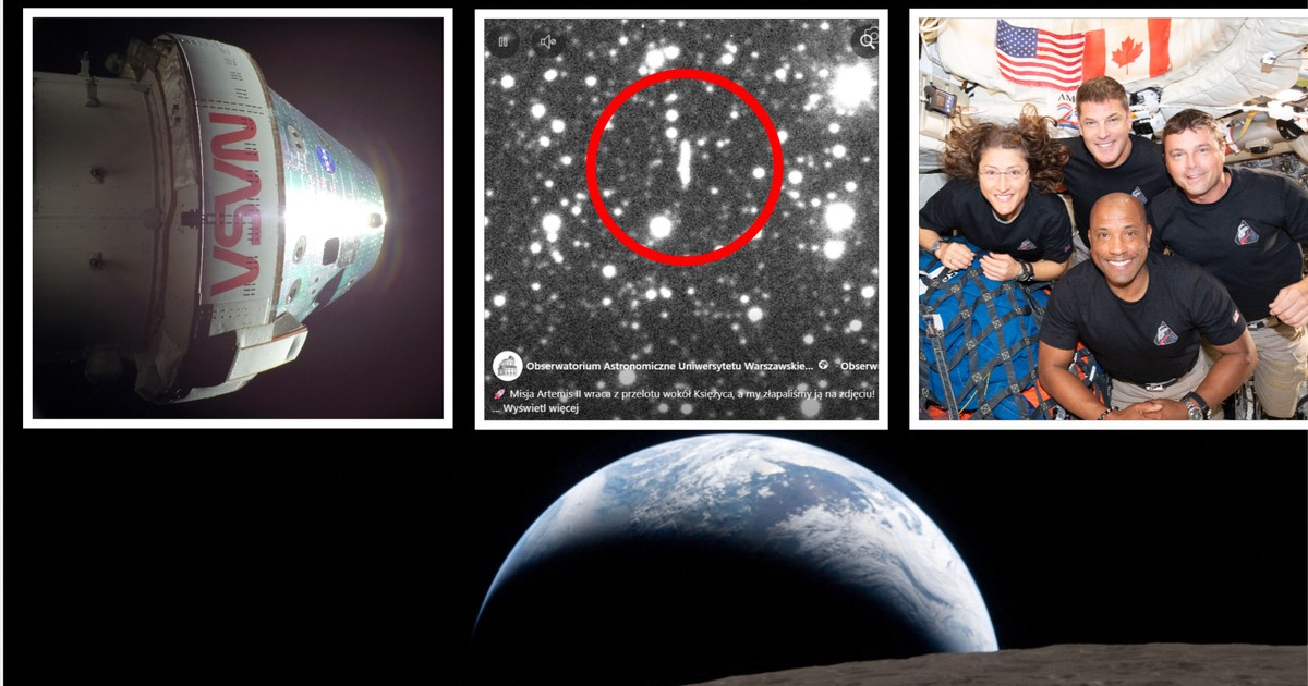 Polscy astronomowie uchwycili powrót statku Artemis II