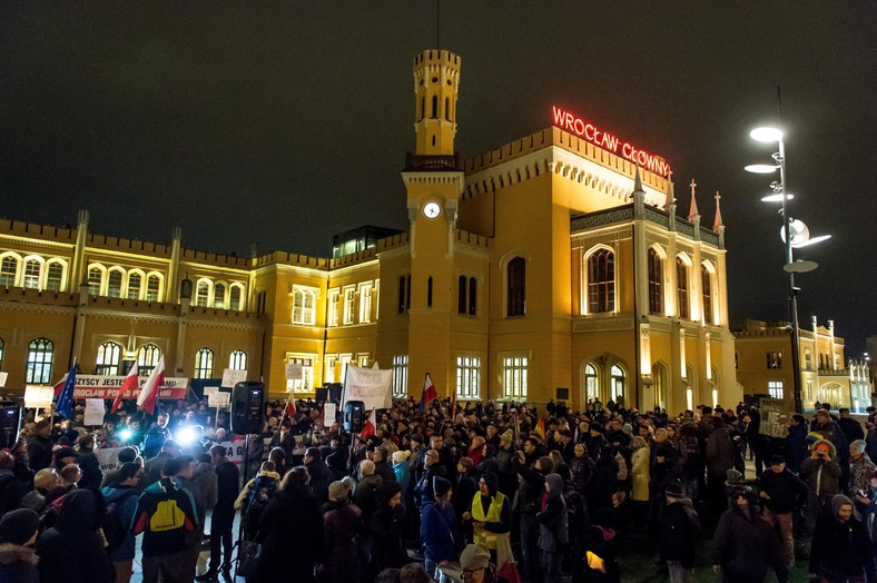 Wrocław - marsz przeciwko faszyzmowi