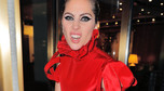 Lady Gaga w czerwonej sukni