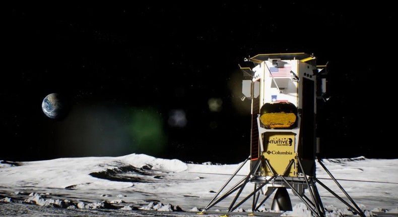 Intuitive Machines' Odysseus moon lander touched down on the moon's surface.Intuitive Machines / NASA