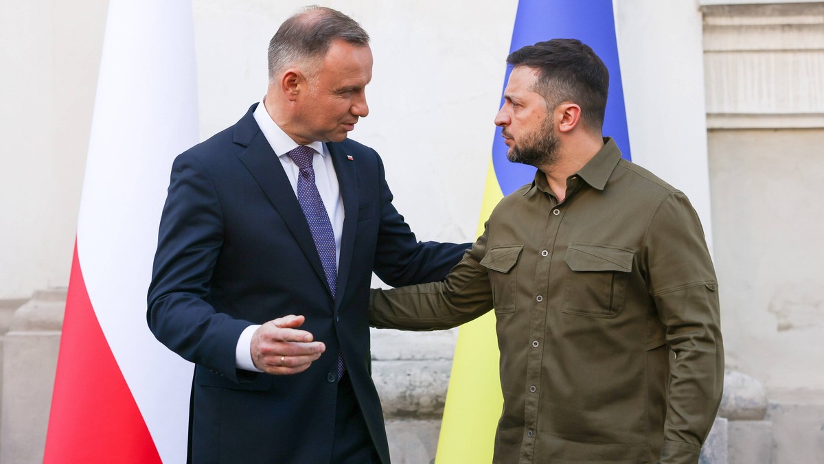 Prezydenci Andrzej Duda i Wołodymyr Zełenski