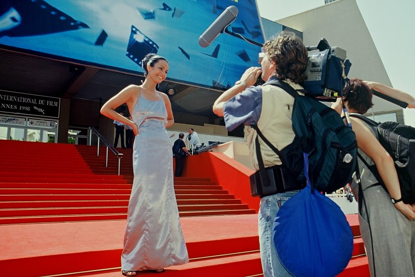 Joanna Brodzik na Festiwalu Filmowym w Cannes w 1998 r.