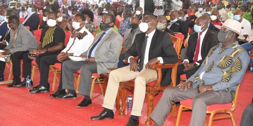 DP Ruto, Raila,Mudavadi and Weta among leaders at MP Ken Murungu’s Burial 