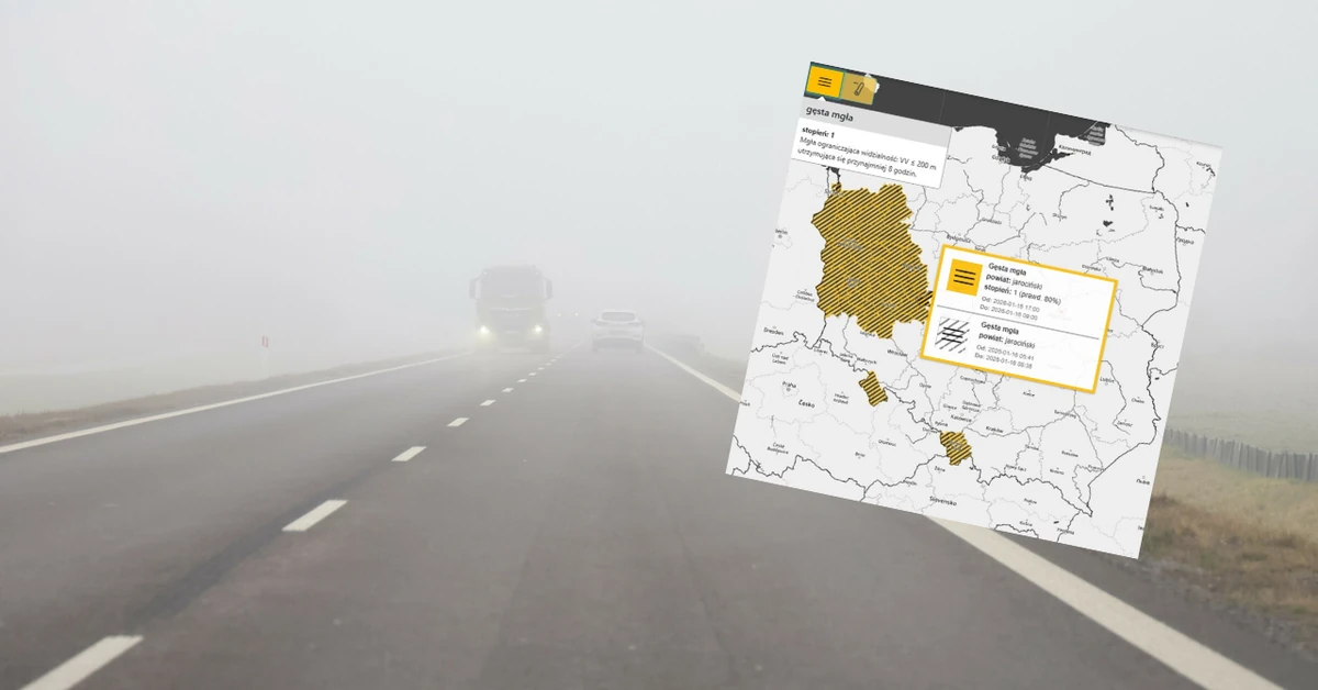 IMGW wydał ostrzeżenia. Jest mgliście i mroźno