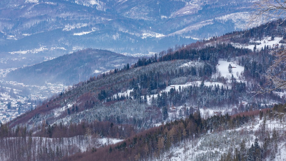 Beskid Żywiecki zimą