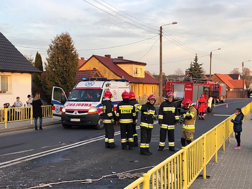 Wypadek strażaków. Jechali do pożaru