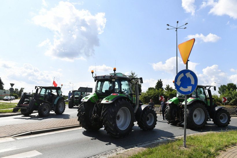 Protest rolników w Srocku