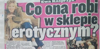 Ewa Kasprzyk buszuje w sklepie erotycznym