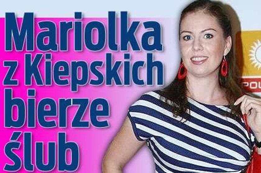 Mariolka z Kiepskich bierze ślub