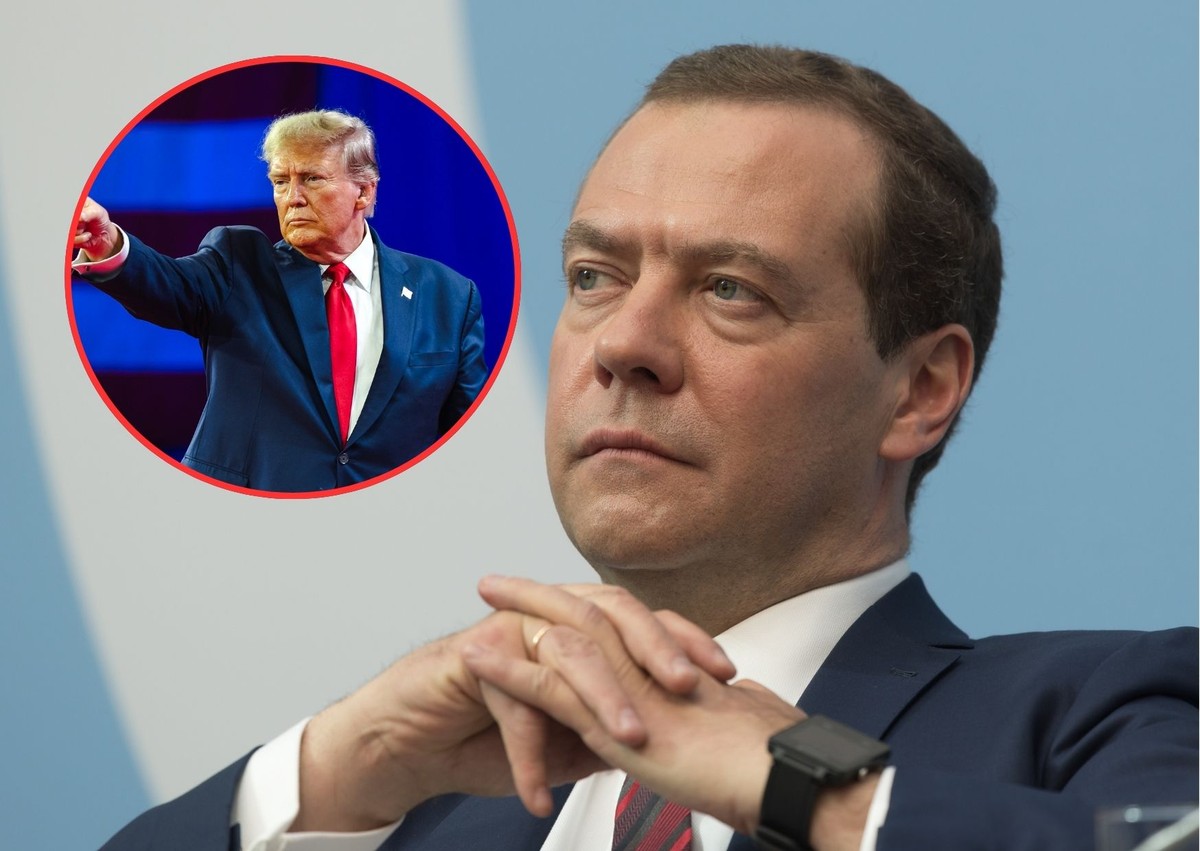 Dmitrij Miedwiediew i Donald Trump