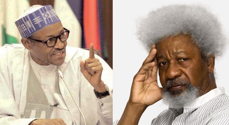 “Your qualifications are in English literature; you’re not a medical prof. – Buhari cuts Prof. Soyinka to size