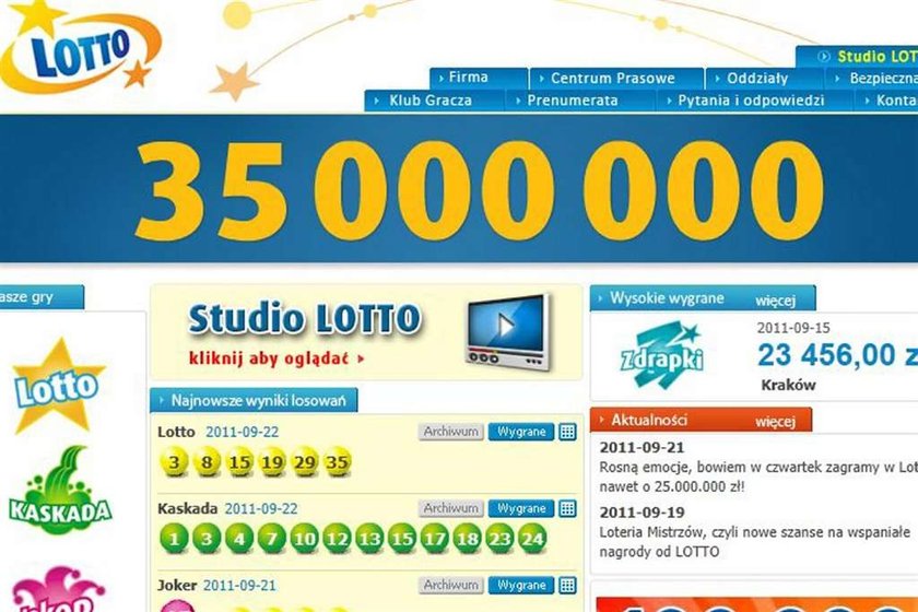 Jak wygrać 35 milionów w lotto!