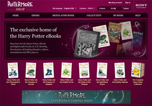 Sklep z książkami na stronie Pottermore - właściciele wielu urządzeń znajdą coś dla siebie
