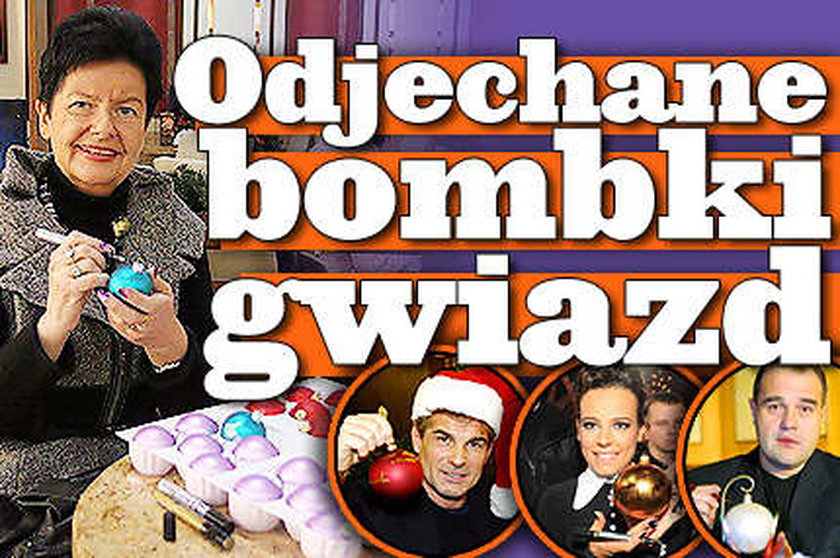 Odjechane bombki gwiazd. Foto