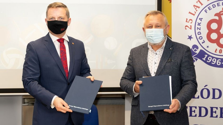 Wicemarszałek Zbigniew Ziemba podpisał umowę z Łódzką Federacją Sportu na przekazanie 1,8 mln zł na szkolenia młodych sportowców