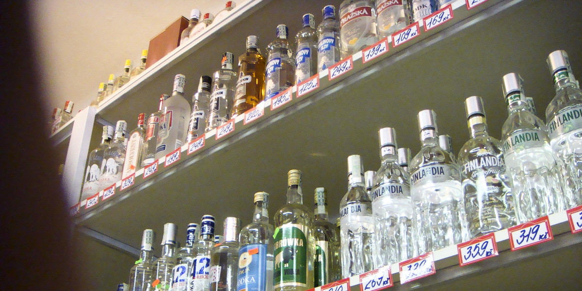Alkohol w Czechach.