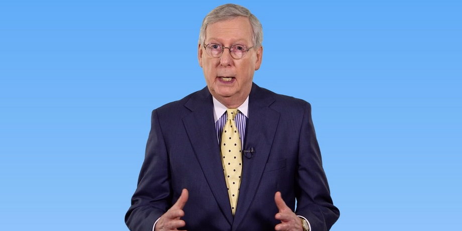 Mitch McConnell during an interview with Business Insider.